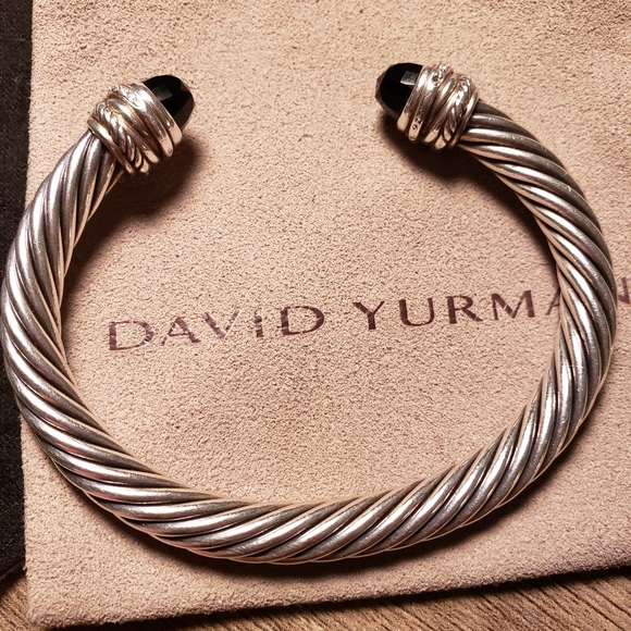 Authentic David Yurman Cable Crossover Black Onyx - Picture 3 of 6